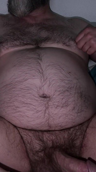 Worship Hairy Big Belly and Sniffing Yellow Piss-stained Undies