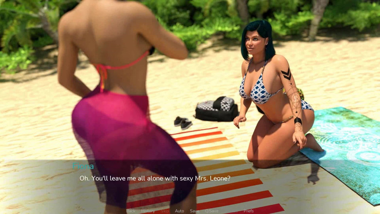 Futavision: Eruption Kuřba: Sexy holky s ptáky na pláži ep. 3