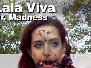 Picticon bondage and fetish: Lala Viva в вырезе черной дыры