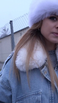 Tysk scout - mager tonåring Bella Rico Prata med första gången casting knull i Berlin
