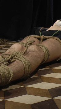 Nicky Tickling Roped Floor