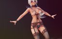 Mmd anime girls: Mmd r-18 аніме дівчата, сексуальний танцювальний кліп 350