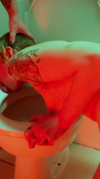 Lesbian Toilet Licking, Pee & Head Flushing Humilation