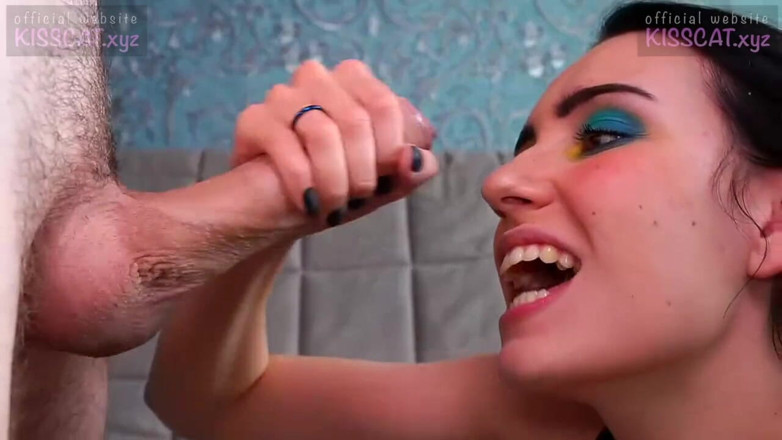 KissCat: Hot babe Kiss Cat fucks in doggy with hot moans /...