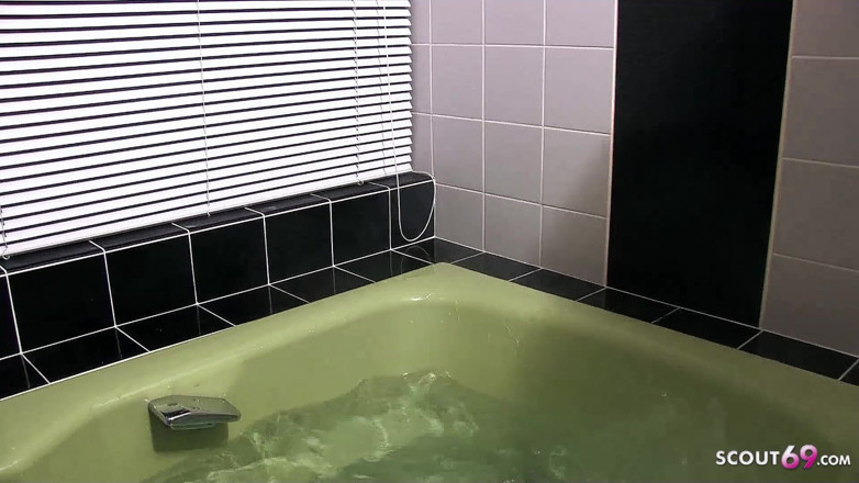 Asian porn collection: Japan teen with hairy pussy fucked in bathtub at party...