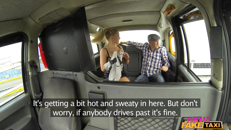 Female Fake Taxi: Female Fake Taxi - Busty Driver Gives Gagging Deep Throat to...