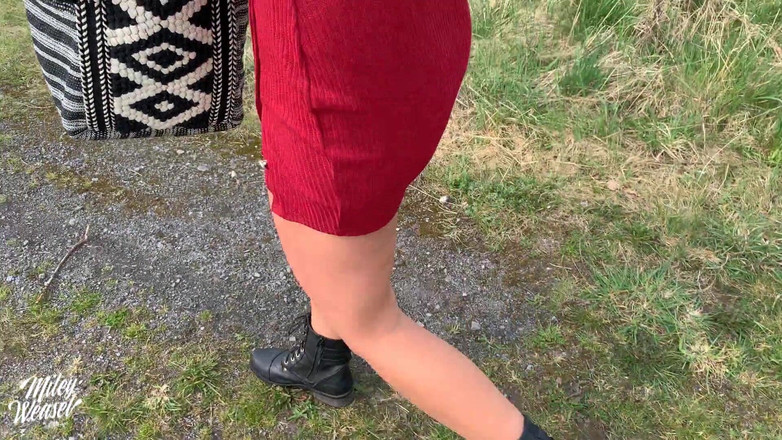 Miley Weasel: Gorąca niemiecka Miley Łasica Ryzykowny seks w miejscach publicznych