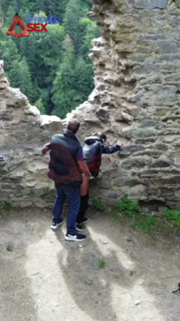 He Fuck My Ass in a Castle, with Visitors Around!