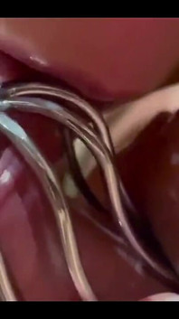 Chastity Belt First Time on His Dick and Ruined Orgasm