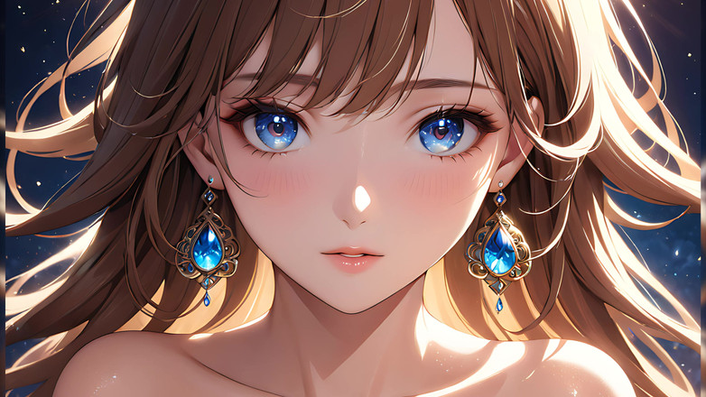 LustRender: Quiet Joy: uma linda jovem na luz mágica