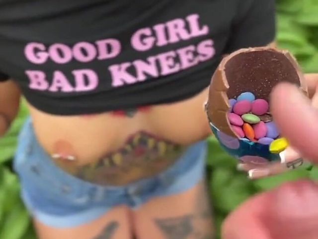 Naughty Bunny in the Wild!cum on Egg (Your fave cum slut)