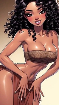 Ai Generated - bokep hentai kartun animasi anime afrika kulit hitam dewi penari striptis eropa dientot sama adik tirinya sendiri