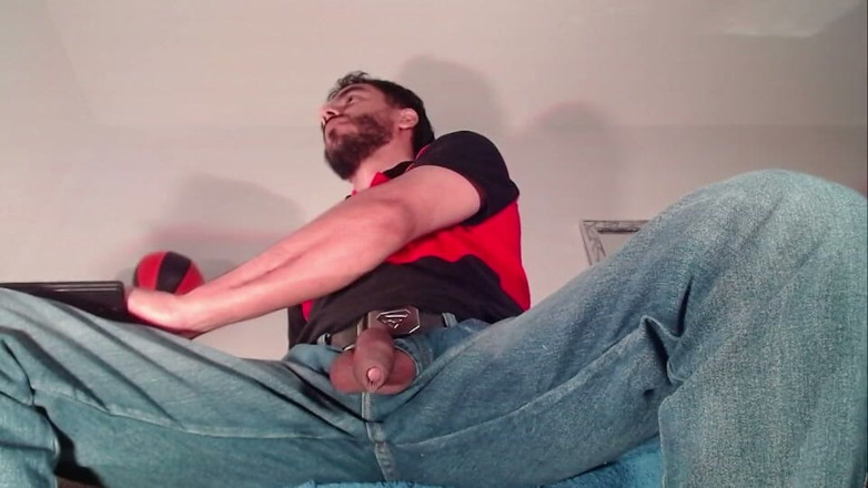 Tommhot: Jeans, Dick Out, and Masturbation with Food
