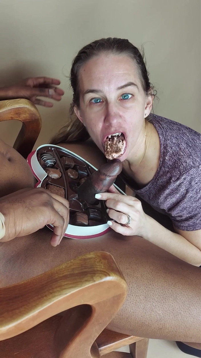 Jackrackemxxx: Valentines BBC schokoladenprobe &amp;anal geschenk