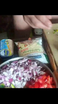 Tuna ile spagetti 1