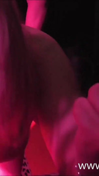 MILF with 2 Young Guys in a Swinger Club