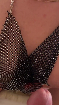 Amazingly Incredible Double Cumshot in a Row From the Hottest Brunette Big Tits Big Ass Sexy Raver Girl