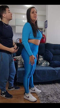 Dea Kiffa e Mrpine1 - Kiffa scopa il suo personal trainer di fronte a te e le fà inculare