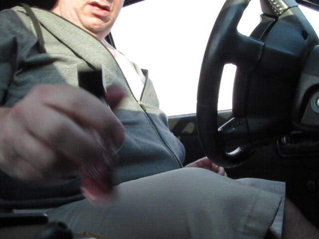 The porky pervert: Parking Lot Cum