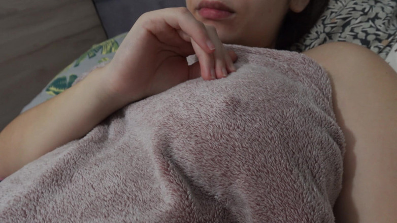 AmayaMori: My Indian Pregnant Stepsister Masturbates Under the Covers
