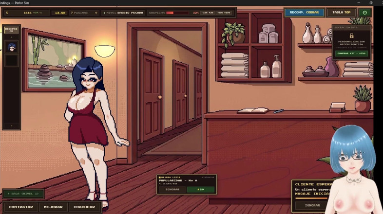 AliChan Vtuber: Happy Endings Demo Vtuber Gameplay 1