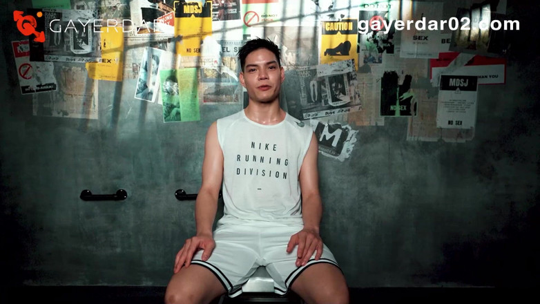 GAYERDAR: Gif-014 rak basketspelare / tjock kuk sugs torr