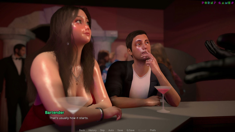 Porny Games: ربة منزل ودودة من رغوة بيضاء - زوجان شابان يذهبان لأول مرة في نادي مقلاع 16