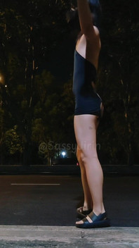 Sissytask Accomplished: Cross the Street with Dildo and Cage