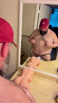 Eating My Load off a Toy Pussy