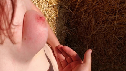 Bouncy Tits Action: Tit slapping real red real public in slomo