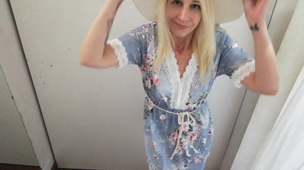 Cuteblonde666: Outdoor nudity in cloakroom