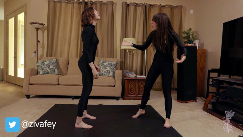 Ziva Fey: Ziva Fey and Mewchii Fey - secret agent skype show custom