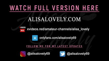 Alisa Lovely: หีแฉะของฉันแตกหยาบๆ จากไวเบรเตอร์และหนีบหัวนมวัยรุ่น