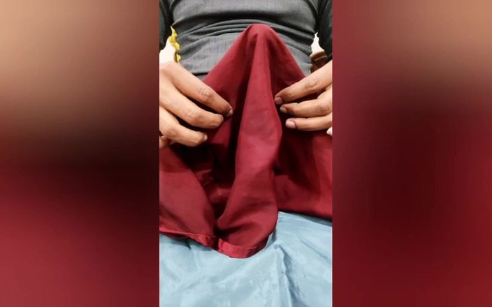 Satin And Silky: Satijnen zijden aftrekbeurt porno - pik hoofd wrijven met satijnen zijdeachtige...