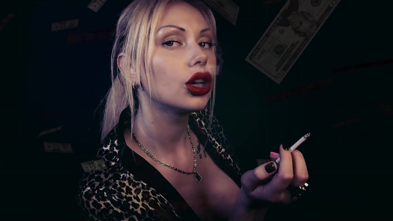 Goddess Misha Goldy: Smoking mesmerize and wallet draining