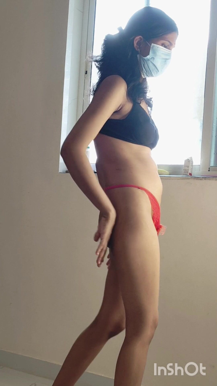 Desishycouple: Sexy Bhabhi Shivani Doing Live and Husband Masturbation.