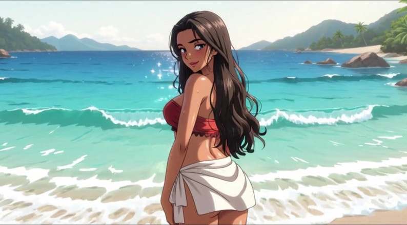 My night collection: Moana com peitos enormes e bunda enorme em cenas de...