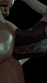 Sexy holka se zelenými vlasy je ošukaná zezadu: 3D porno
