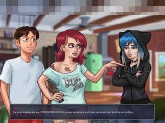 3DXXXTEEN2 Cartoon: They love to be alone at home. 3D porn cartoon sex