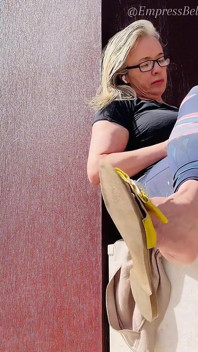 Shoeplay and Dangling From Empressbellasadica in Public