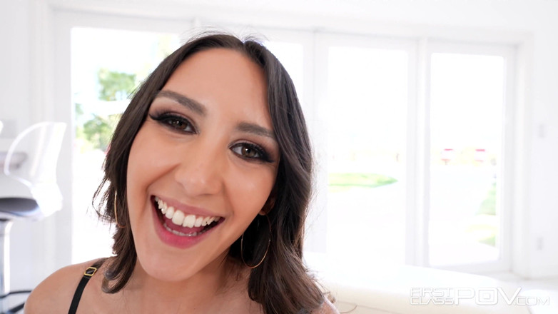 First Class POV: Skinny petite Natalia Nix loves huge facial and monster cock