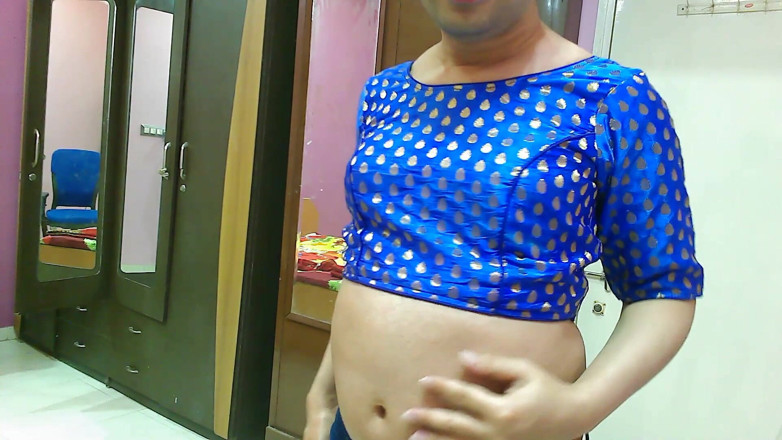Cute & Nude Crossdresser: Cute sissy crossdresser femboy Sweet Lollipop in a denim jeans,...