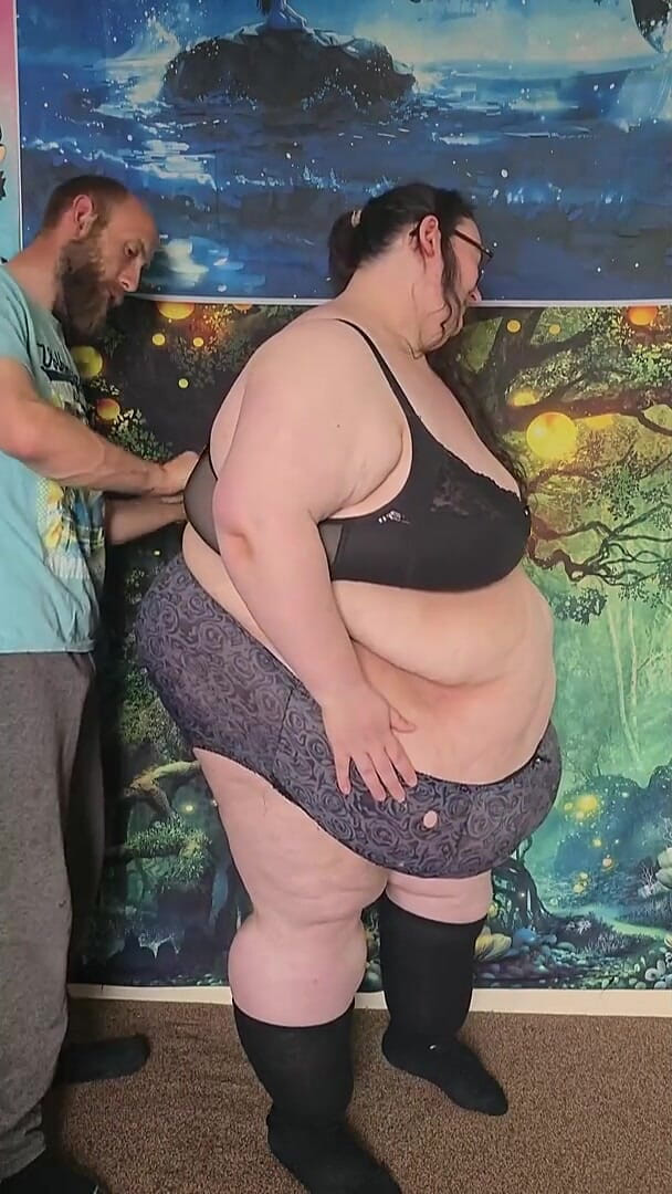 SSBBW Hunter: SSBBW Stripped Down to Underwear Part 1