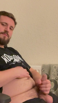 Playing with My Chunky Cock
