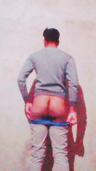 Desi Boy Outfit Put a Pent Down Showing Ass
