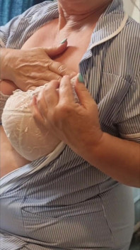 Naughty Nurse Julie - Bra Reveal & Teasing Huge Tits