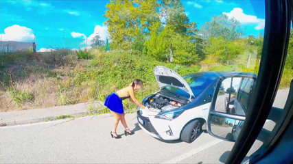 Chri Ursula: My car broke down, luckily the tow truck arrived, but...