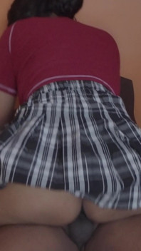 Thick Plump Asian Rides Hard and Gets a Big Load of Cum Inside.