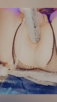 Sklavins Plays with Her Holes for Her Master