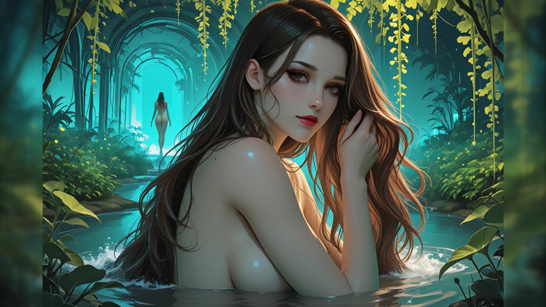 LustRender: 美丽的裸体赛博朋克女性宿命因高挑诱人